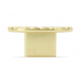 Gałka meblowa złota w połysku, nowoczesna, metalowa, ozdobna G57857