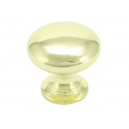 Gałka meblowa złota w połysku metalowa klasyczna 27 mm LB KN-05