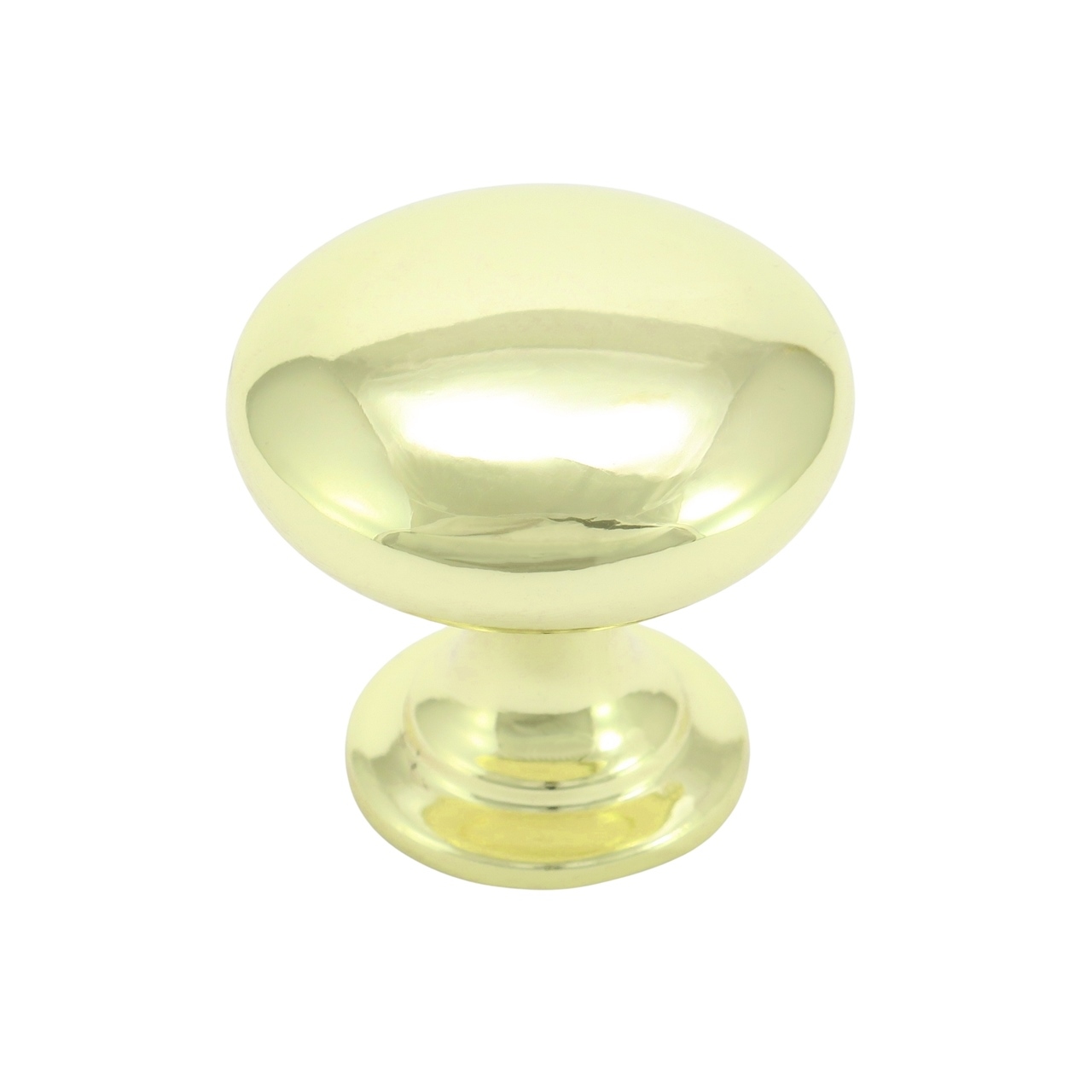 Gałka meblowa złota w połysku metalowa klasyczna 27 mm LB KN-05