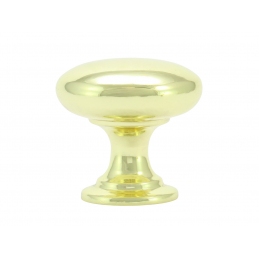 Gałka meblowa złota w połysku metalowa klasyczna 27 mm LB KN-05