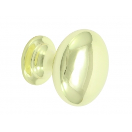 Gałka meblowa złota w połysku metalowa klasyczna 27 mm LB KN-05