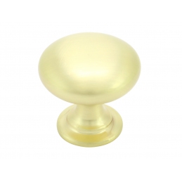Gałka meblowa złota matowa szczotkowana metalowa klasyczna 27 mm LB KN-05