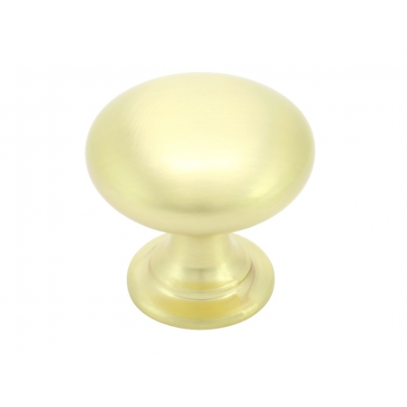 Gałka meblowa złota matowa szczotkowana metalowa klasyczna 27 mm LB KN-05