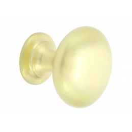 Gałka meblowa złota matowa szczotkowana metalowa klasyczna 27 mm LB KN-05