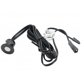 Włącznik, wyłącznik dotykowy ze ściemniaczem do ośw. LED, mały, czarny Ø22, 12-24V, 48W