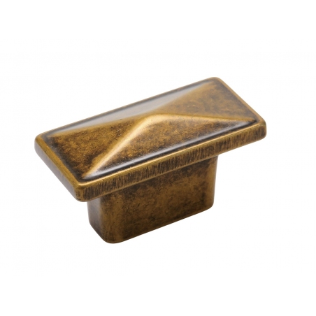 Gałka meblowa uchwyt retro stare złoto prostokątna CD6719