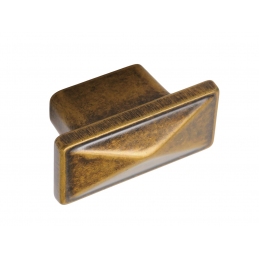 Gałka meblowa uchwyt retro stare złoto prostokątna CD6719