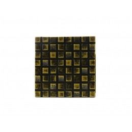 Gałka meblowa stare złoto kwadratowa metalowa masywna 26x26 DC CD3001