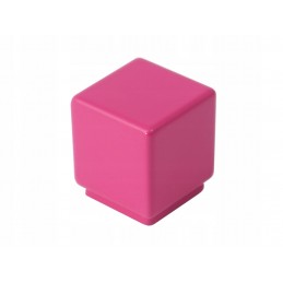 Gałka meblowa kwadratowa różowa kostka sześcian kolorowa 20x20 2810