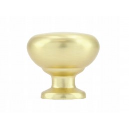Gałka meblowa złota szczotkowana metalowa masywna ozdobna 28 mm ALICE