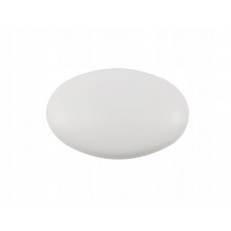 Gałka meblowa biała matowa, metalowa jajko, masywna NOMET A-325 NAPOLI