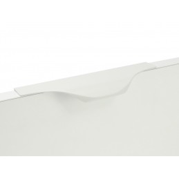 Uchwyt meblowy krawędziowy biały nakładany na drzwiczki FE4, 116 mm, 148 mm, 180 mm