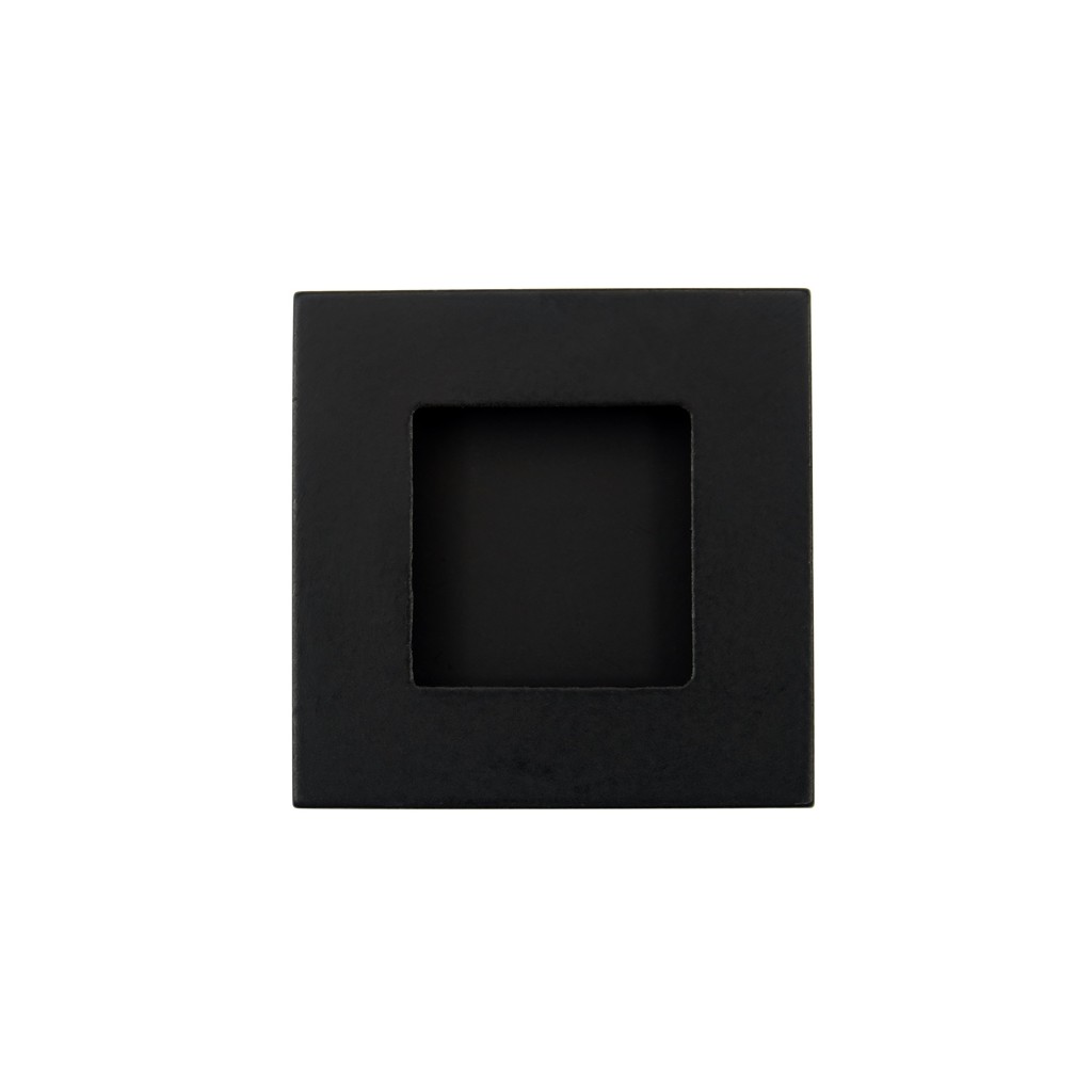 Uchwyt meblowy wpuszczany czarny kwadrat 40, pod frez 35 mm GTV B226