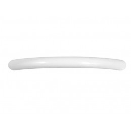 Uchwyt meblowy biały połysk, cienki, zaokrąglony, łuk, "słomka" BETA, 96 mm