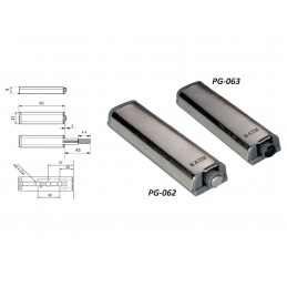 Odbojnik meblowy samootwieracz do drzwi z magnesem, płaski ATM PG-62