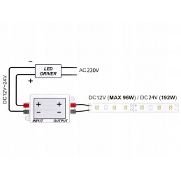 Włącznik / wyłącznik, pilot do oświetlenia LED, radio,12/24V, 90/180W