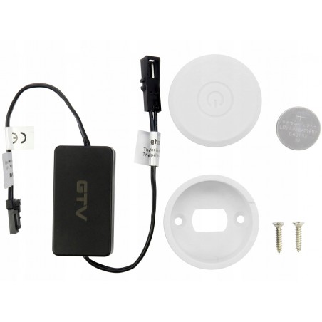 Włącznik dotykowy, bezprzewodowe sterowanie do LED, biały GTV AE-WDBP1