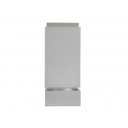 Nóżka meblowa srebrna matowa / aluminium z regulacją, 45x45 mm H100