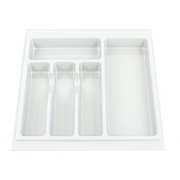 Wkład, organizer na sztućce do szuflady 45 x 45 cm, biały (BLUM, MB, AMIX)