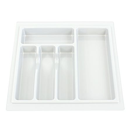 Wkład, organizer na sztućce do szuflady 50 x 45 cm, biały (BLUM, MB, AMIX)