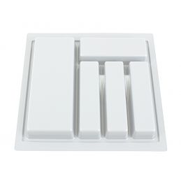 Wkład, organizer na sztućce do szuflady 50 x 45 cm, biały (BLUM, MB, AMIX)