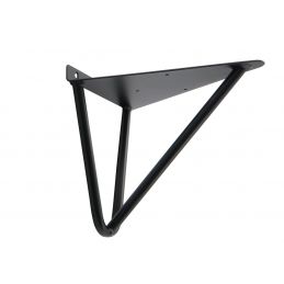 Czarne wsporniki, podpórki, mocowanie półki. Metalowe, loftowe GTV PP-WIRE-20M