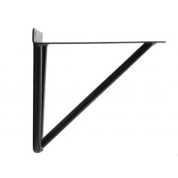 Czarne wsporniki, podpórki, mocowanie półki. Metalowe, loftowe GTV PP-WIRE-20M