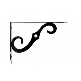 Wsporniki, podpórki półki. Czarne, retro, metalowe, ozdobne 190 x 140